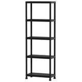 4-Tier/5-Tier/3-Tier Heavy-Duty Plastic Storage Shelves Freestanding Garage Shelving Unit