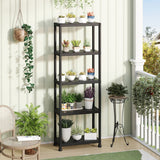 4-Tier/5-Tier/3-Tier Heavy-Duty Plastic Storage Shelves Freestanding Garage Shelving Unit
