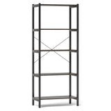Multipurpose Open Bookcase Industrial Rack Wide Standing Storage Shelf