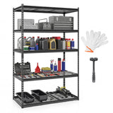 5-Tier Metal Shelving Unit 2000 lbs Capacity with Adjustable Wire Racks Set of 1/2/3/4