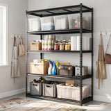 5-Tier Metal Shelving Unit 2000 lbs Capacity with Adjustable Wire Racks Set of 1/2/3/4