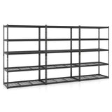 5-Tier Metal Shelving Unit 2000 lbs Capacity with Adjustable Wire Racks Set of 1/2/3/4