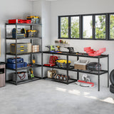 5-Tier Metal Shelving Unit 2000 lbs Capacity with Adjustable Wire Racks Set of 1/2/3/4