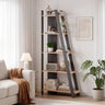 5-Tier Modern Bookshelf Narrow Vertical Display Shelf for Small Space