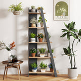 5-Tier Modern Bookshelf Narrow Vertical Display Shelf for Small Space