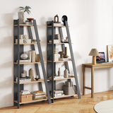 5-Tier Modern Bookshelf Narrow Vertical Display Shelf for Small Space