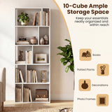 5-Tier Modern Bookshelf with Open Back and 2 Anti-Tipping Kits