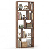 5-Tier Modern Bookshelf with Open Back and 2 Anti-Tipping Kits