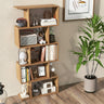5-Tier S-Shaped Bookshelf with Anti-Tip Kit for Living Room Home Office
