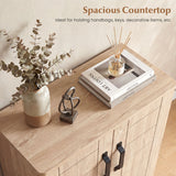 5-Tier Shoe Storage Cabinet Freestanding Wooden Shoe Rack Organizer