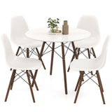 5 Pieces Table Set With Solid Wood Leg For Dining Room