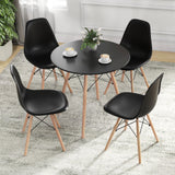5 Pieces Table Set With Solid Wood Leg For Dining Room