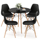 5 Pieces Table Set With Solid Wood Leg For Dining Room