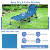 5-position Outdoor Folding Chaise Lounge Chair