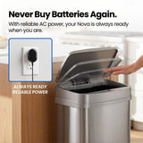 13 Gallon | Nova Series UV Odor Neutralizing Smart Trash Can | ONT-50-81