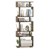 6-Tier Bookcase with Anti-Tipping Kit