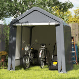 6 x 6.5/8 x 6.5 Feet Portable Motorcycle Outdoor Storage Shelter