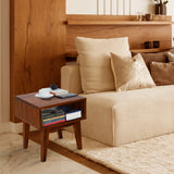 Acacia Serena Solid Wood Nightstand - Elegant and Durable Bedside Storage