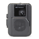 Emerson Portable Cassette Player with Bluetooth Out and Built-In Microphone