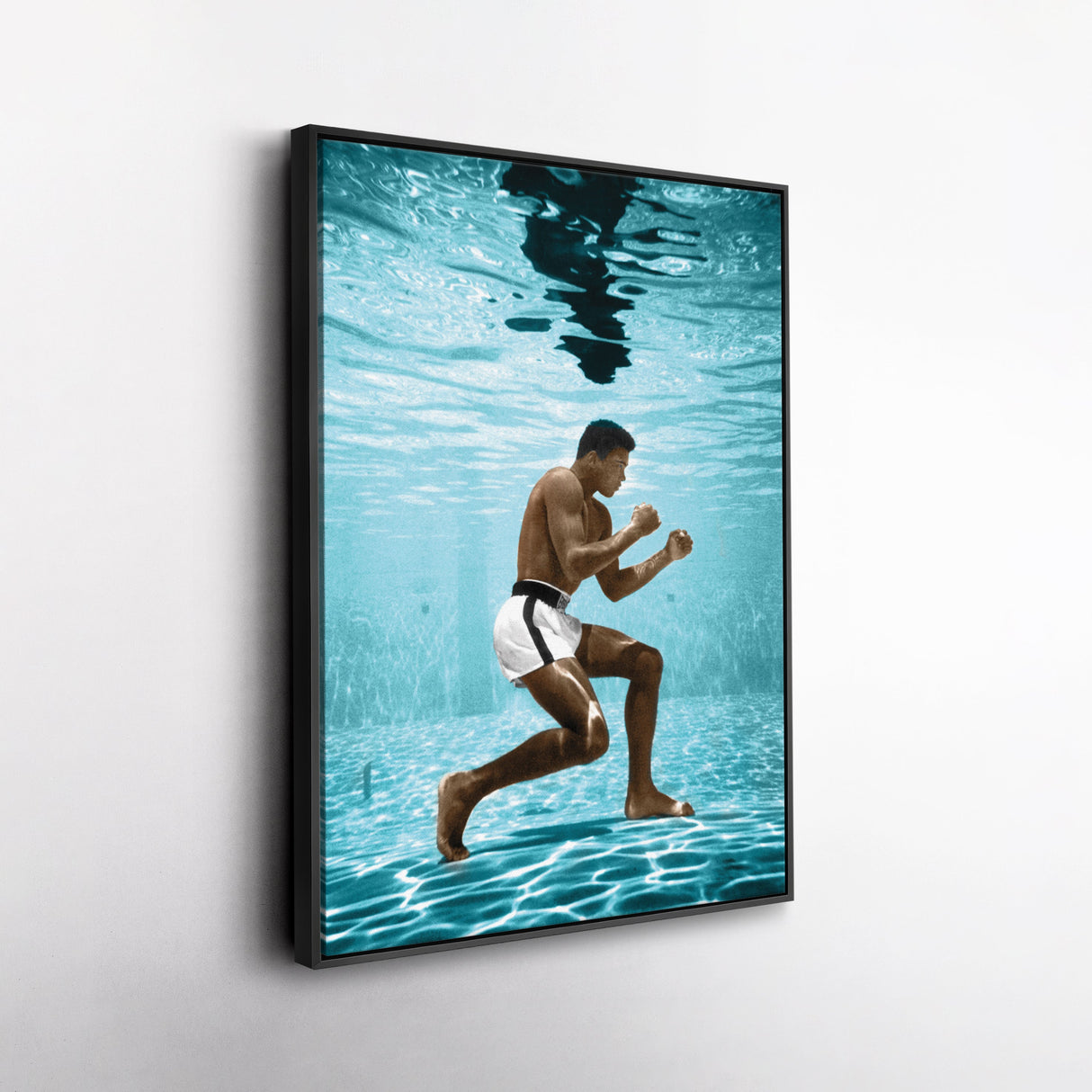 Muhammad Ali Underwater Canvas – Boxing Wall Art for Home Decor
