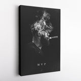 LeBron James Canvas Art – Cigar Lakers Wall Decor