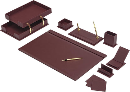 MOOG Classic Leather Desk Set - 12 PCS