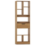 61inch Tall Freestanding Bookcase with Drawer 8-Cube Storage Organizer