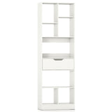 61inch Tall Freestanding Bookcase with Drawer 8-Cube Storage Organizer