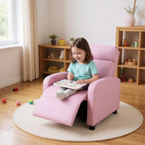 Ergonomic PU Leather Kids Recliner Lounge Sofa for 3-12 Age Group
