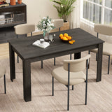 63 Inch Rectangular Modern Dining Kitchen Table for 6 People