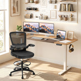 63 x 24 Inch Height Adjustable Sit Stand Computer Desk with 3 Memory Presets