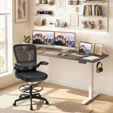 63 x 24 Inch Height Adjustable Sit Stand Computer Desk with 3 Memory Presets