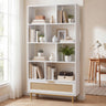 6-Tier Tall Wooden Bookcase with 8 Open Cubes