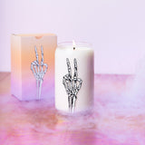 Halloween Candle Can Glass