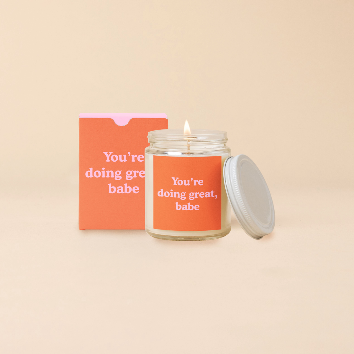 Candle Jar w/Lid - Yippie