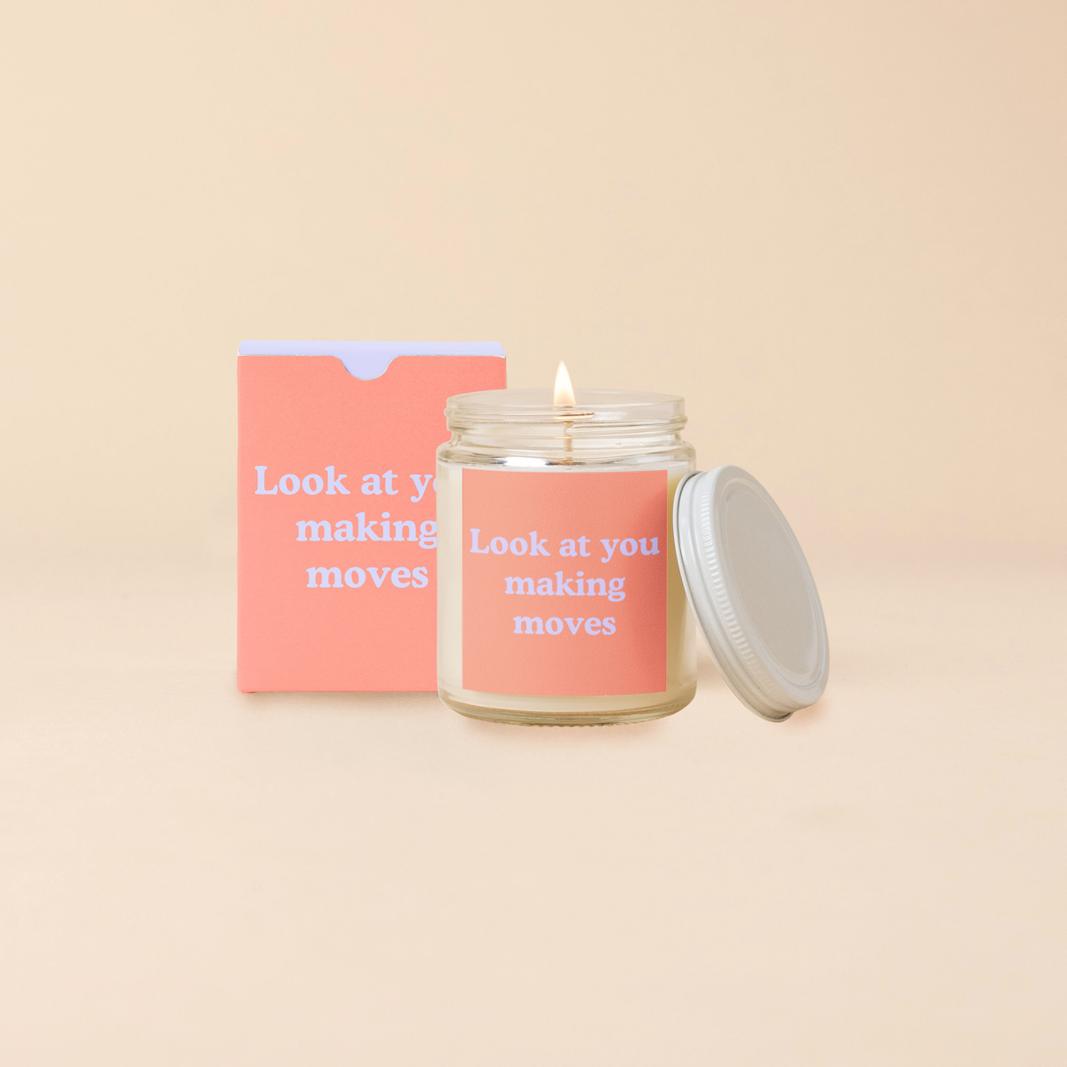 Candle Jar w/Lid - Yippie