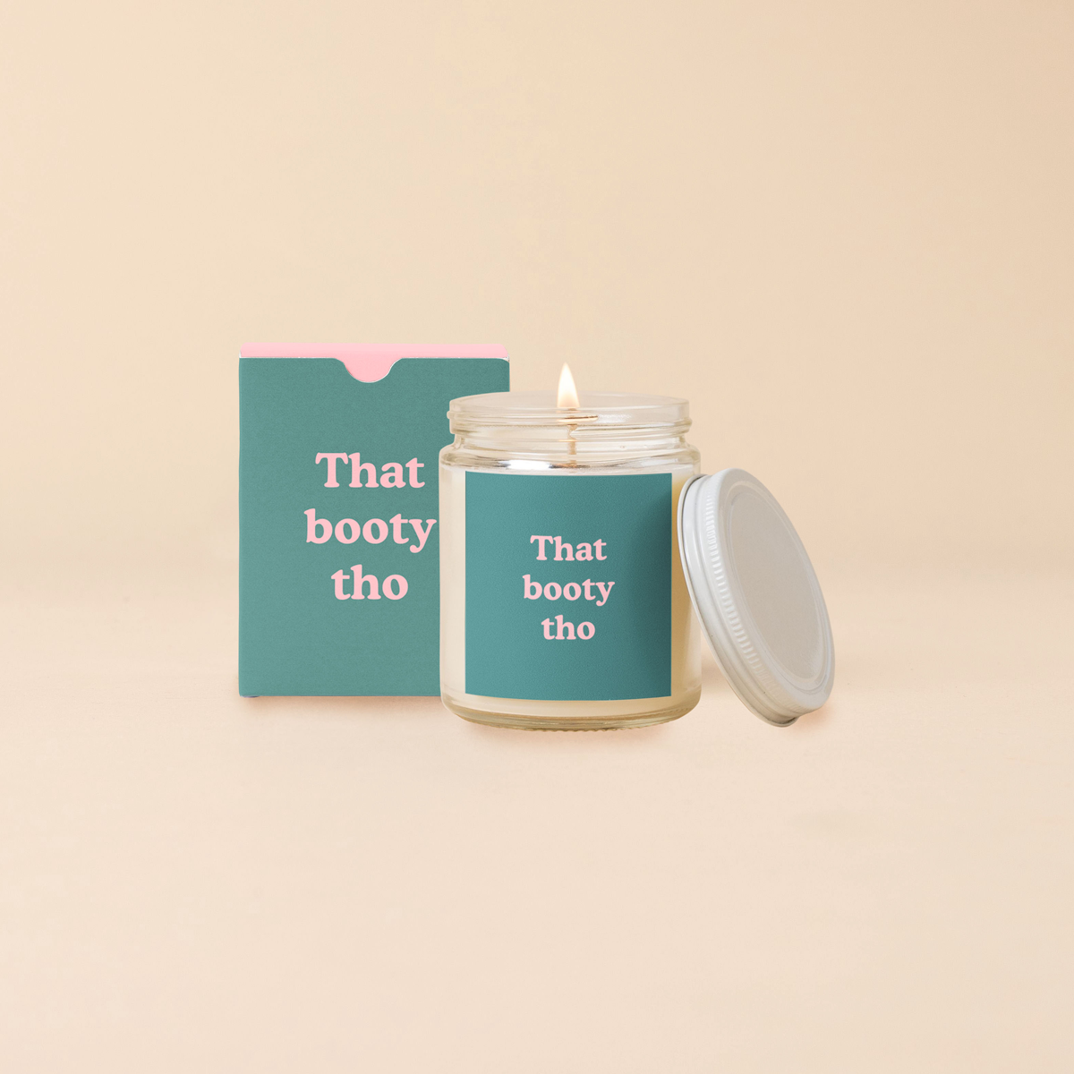 Candle Jar w/Lid - Yippie