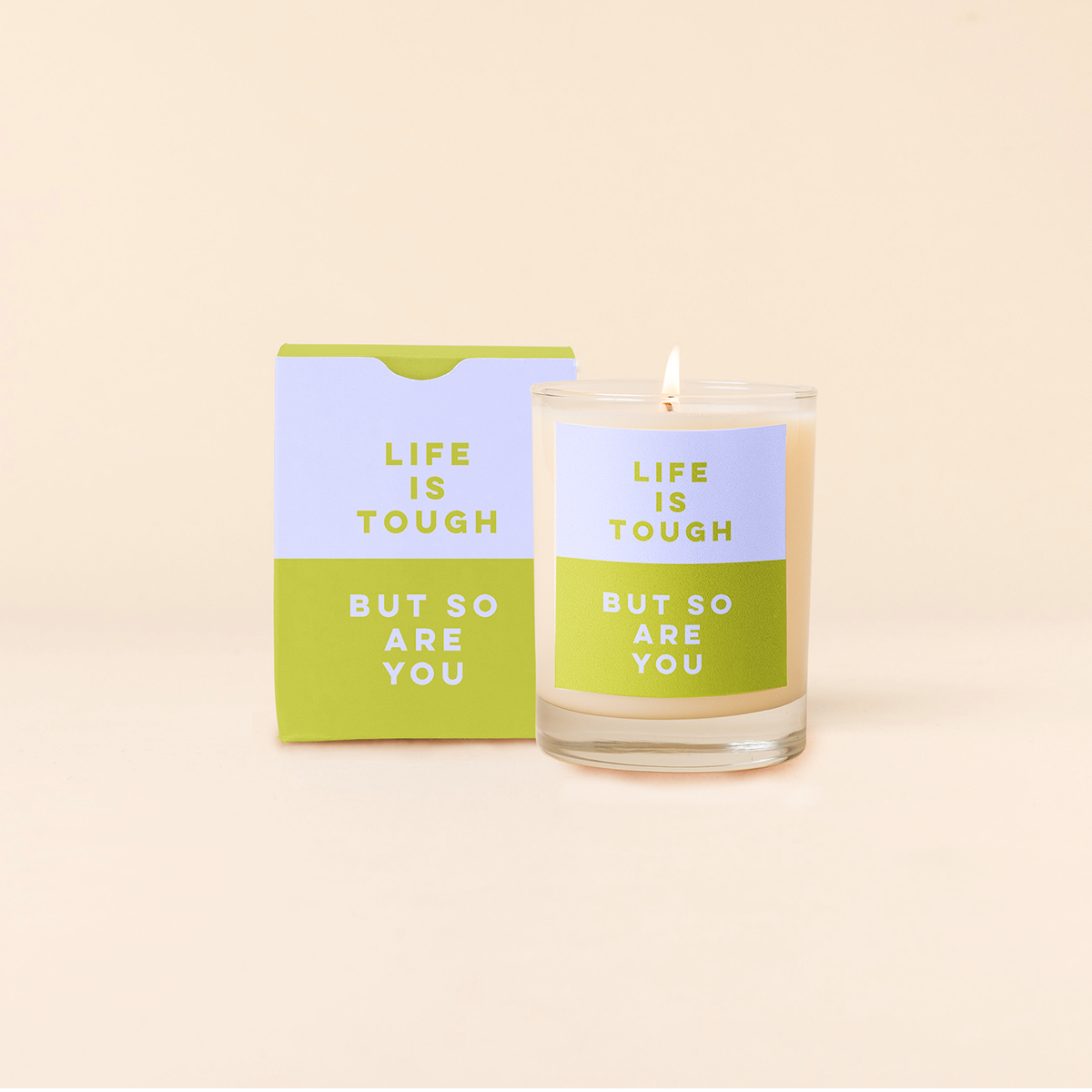 Candle Rocks Glass - Color Me Happy