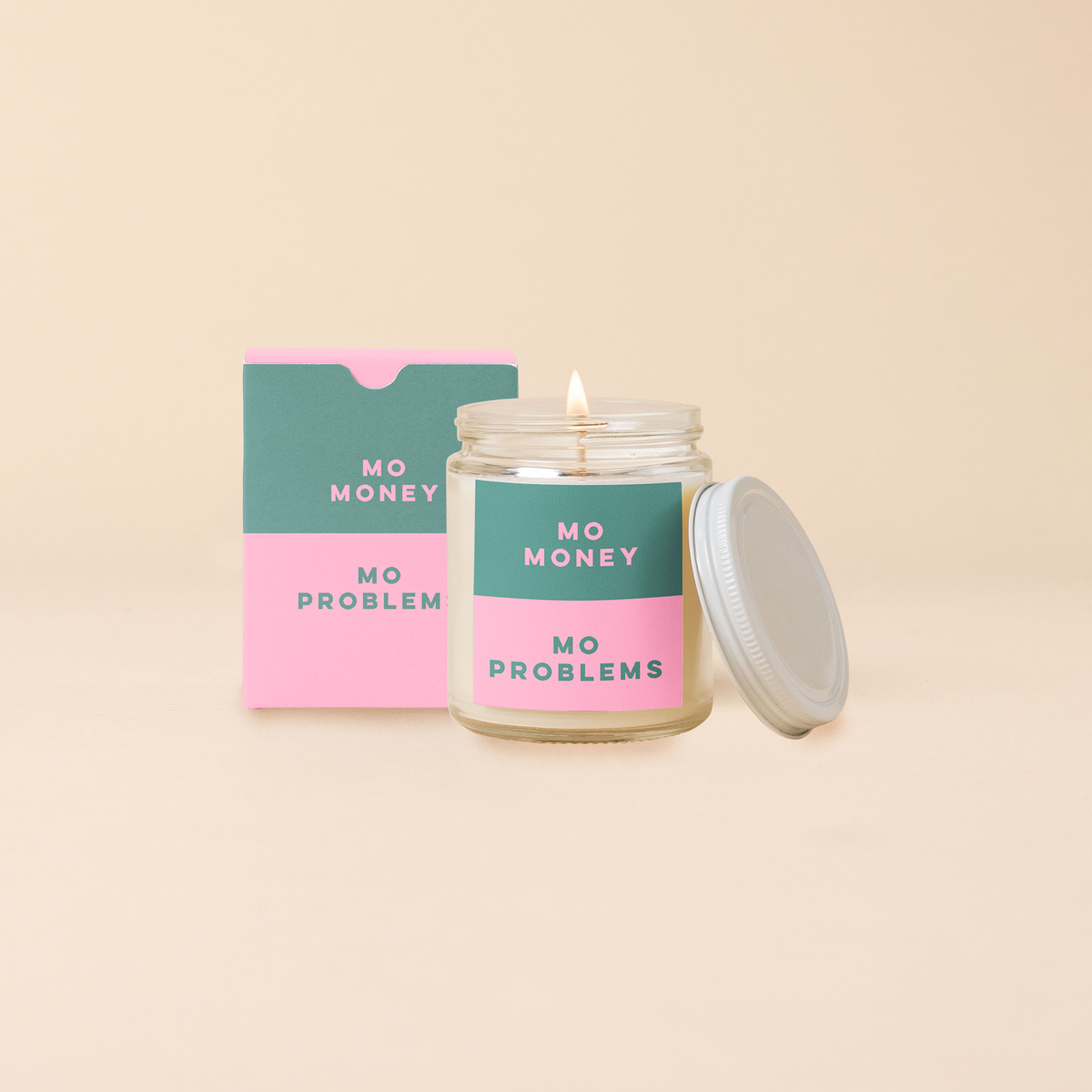 Candle Jar w/Lid - Color Me Happy