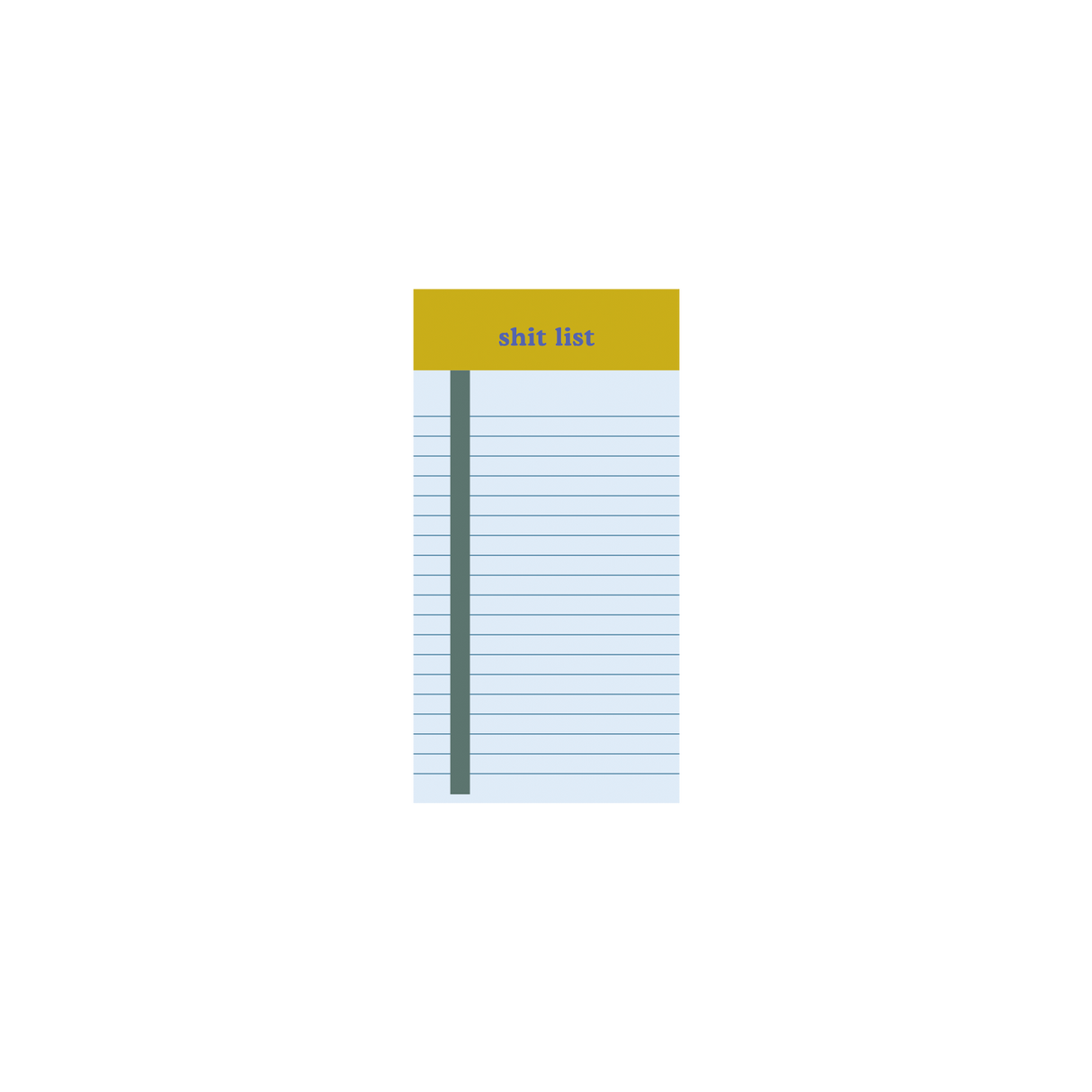 Tearaway Notepads - Shit List