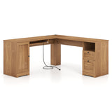 66 Inch L-Shaped Computer Desk