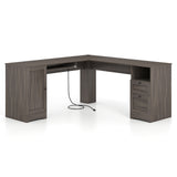 66 Inch L-Shaped Computer Desk