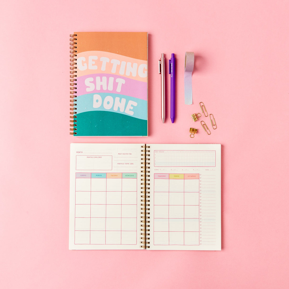 Undated Perpetual Planner - Goal Getter Lite