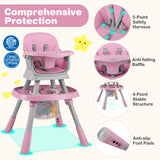 16-in-1 Baby High Chair with Activity Center and Booster Seat for Babies and Toddlers