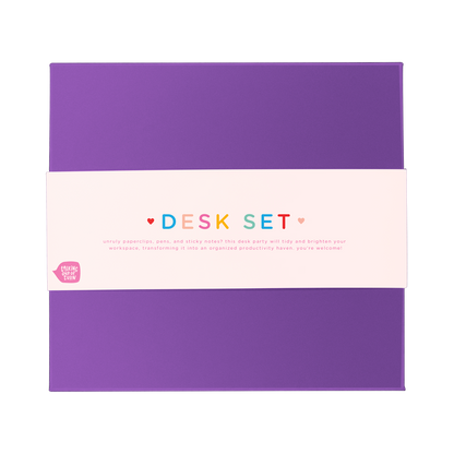 Purple Desk Set
