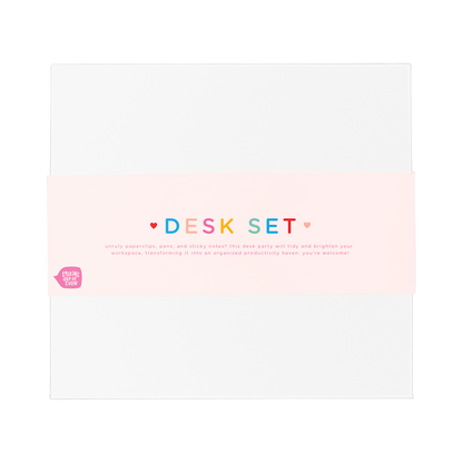White Desk Set