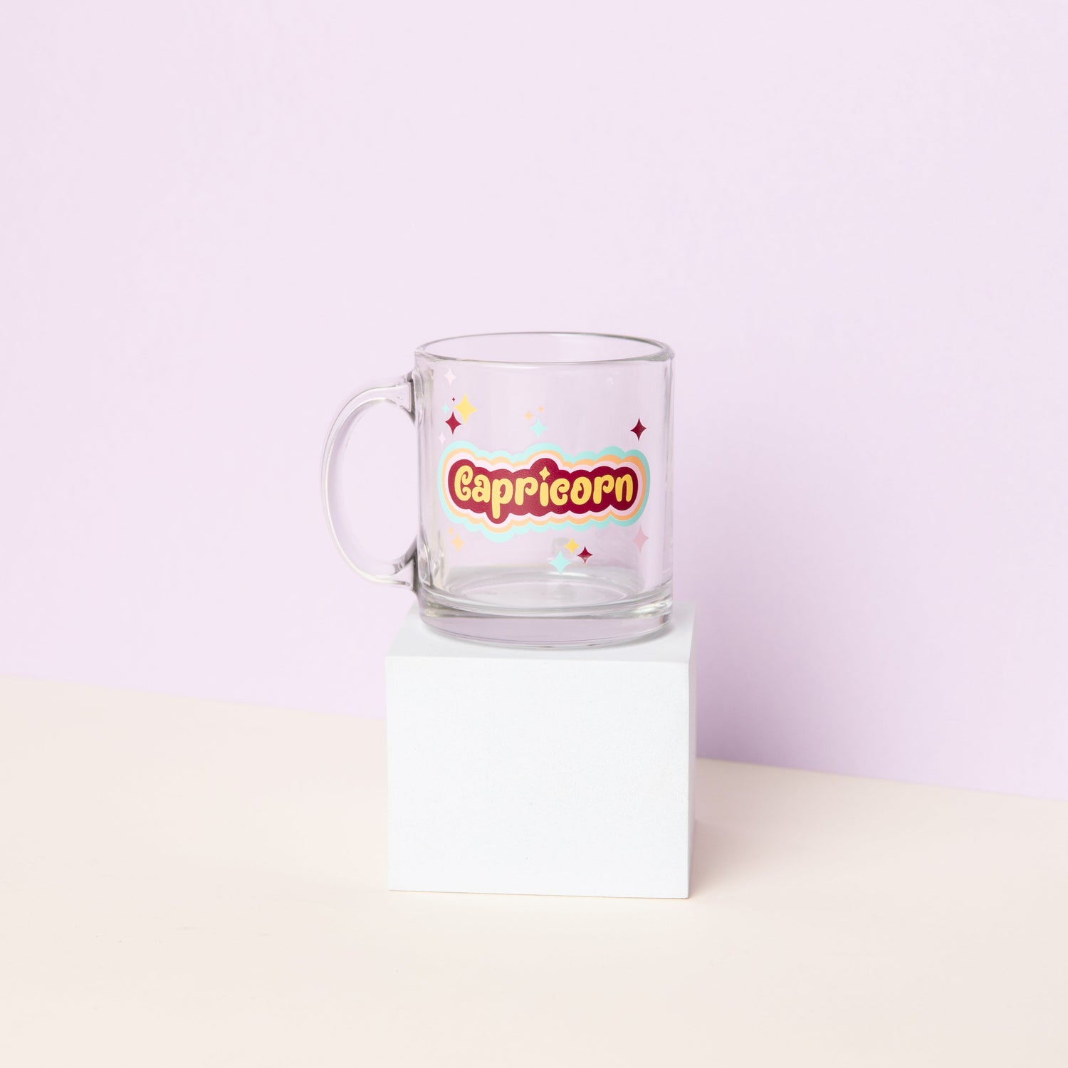 Astrology Clear Glass Mug
