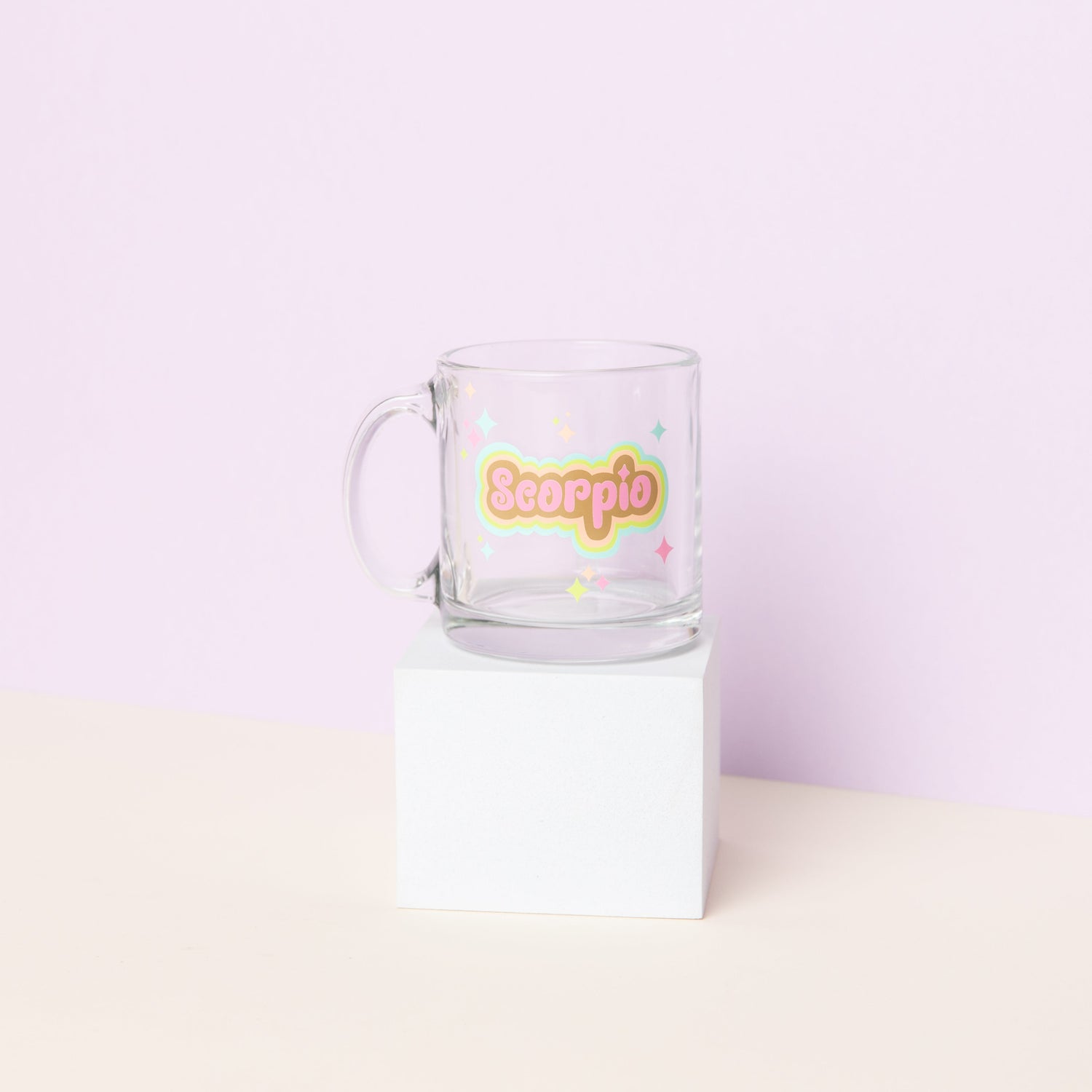 Astrology Clear Glass Mug