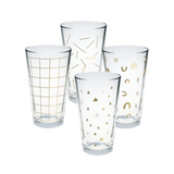 Gold Pint Glass Set