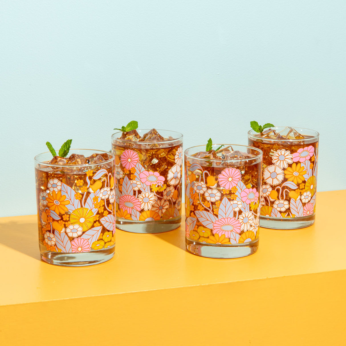 Rocks Glass Set - Gatherin Flowers